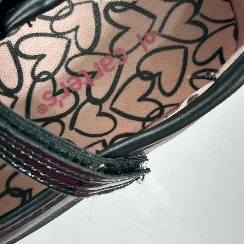 Carter's Black Dress Shoes with Heart Lining